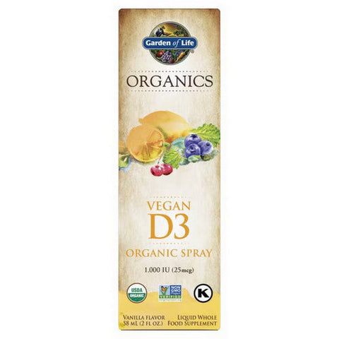 Garden of Life, Organics Vegan D3 Spray, 2 Oz Garden of Life