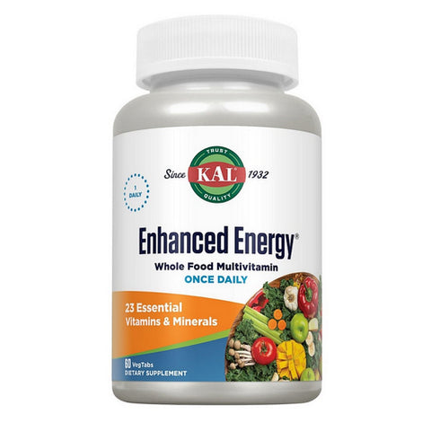 Enhanced Energy Whole Food Multivitamin 60 Tabs by Kal