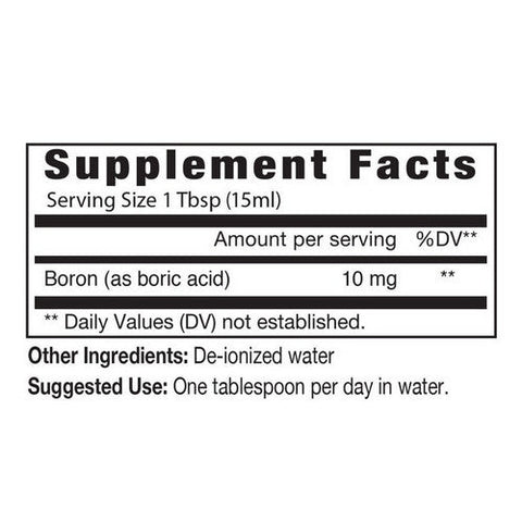 Eidon Ionic Minerals, Eidon's Regular Liquid Boron, 18 Oz Eidon Ionic Minerals
