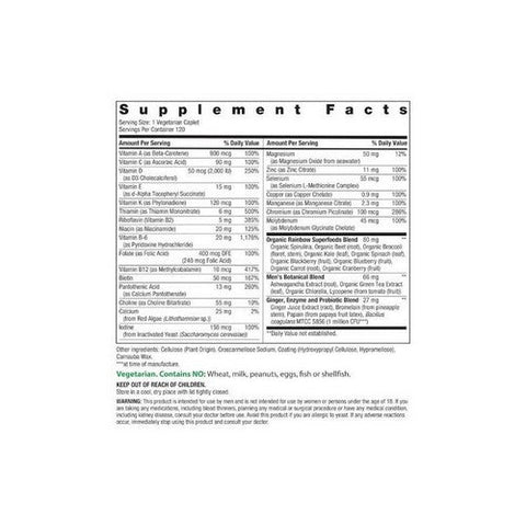 Rainbow Light, High Potency Men's One Daily Multivitamin, 120 Tablets Rainbow Light