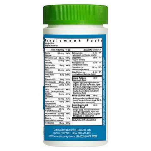 Rainbow Light, High Potency Men's One Daily Multivitamin, 60 Tablets Rainbow Light