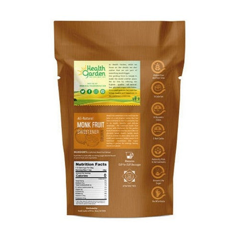 Health Garden, Monk Fruit With Erythritol Golden, 1 lb Health Garden