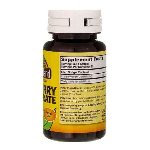 Nature's Blend, Cranberry Concentrate, 500 Mg, 60 Softgels Nature's Blend