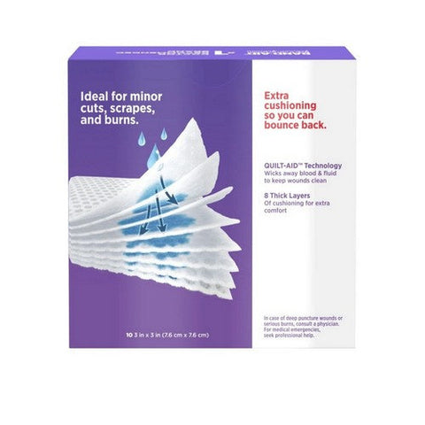 Band-Aid, Cushion-Care Gauze Pads Large, 25 Each Band-Aid
