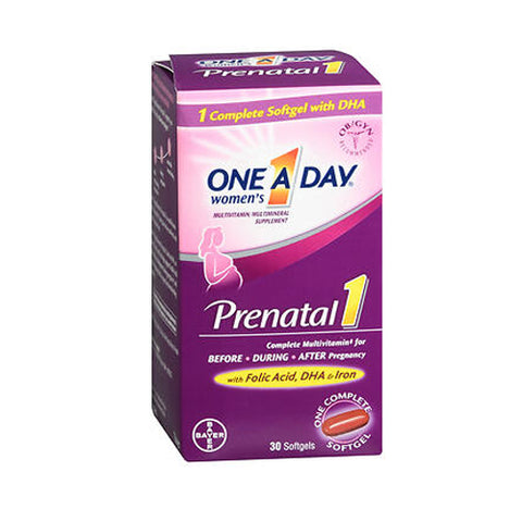 Prenatal Vitamins For Women With Folic Acid 30 Softgels by One A Day