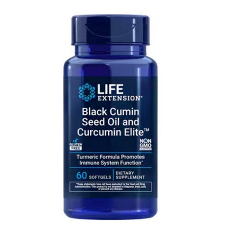 Life Extension, Black Cum in Seed Oil & Curcumin Elite Turmeric Extract, 60 soft gels Life Extension