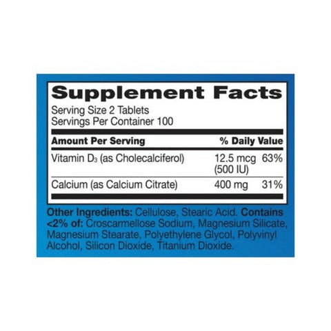 21st Century, Calcium Citrate Petites  + D3, 200 Tabs 21st Century