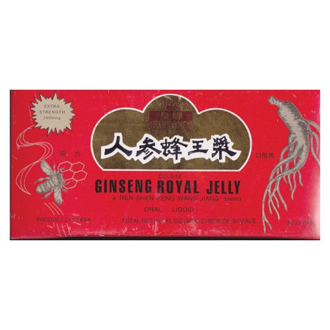 Ginseng Products, Ginseng And Royal Jelly In A Honey Base, 30 Vials Ginseng Products