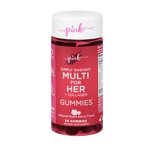 Simply Radiant Multi For Her + Collagen Gummies Natural Mixed Berry 60 Gummies by Nature's Truth