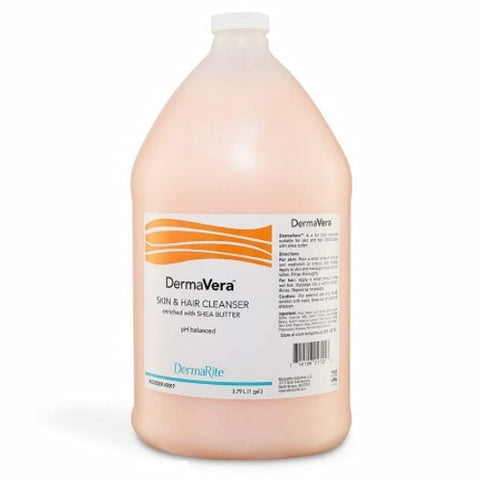 DermaRite, DermaVera Skin & Hair Cleanser Enriched with Shea Butter Ph Balanced, 1 Gallon DermaRite