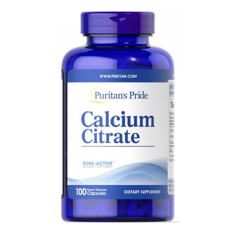 Puritan's Pride, Calcium Citrate, 100 Capsules Puritan's Pride