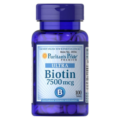 Puritan's Pride, Biotin, 7500 mcg, 100 Tablets Puritan's Pride