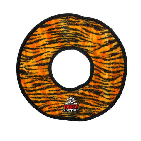 Tuffy, Tuffy No Stuff Mega Ring Tiger, 1 Each Tuffy