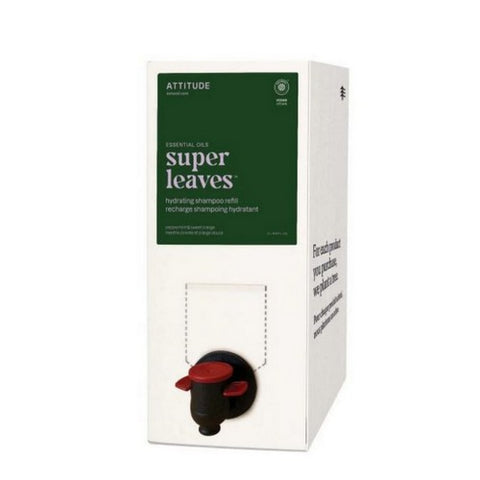 Attitude, Super Leaves Hydrating Shampoo Peppermint And Sweet Orange Eco Refill, 2 Litre Attitude