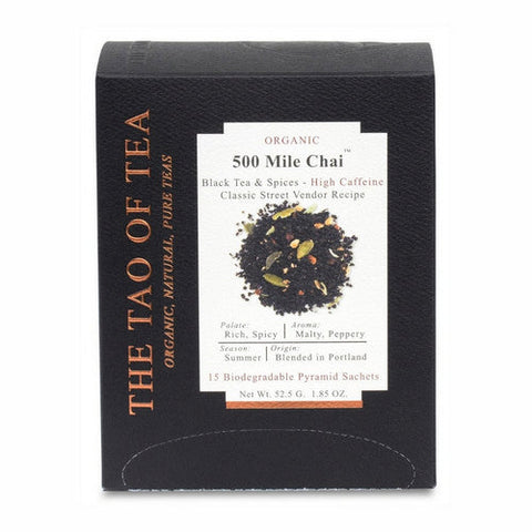 Nature's Answer, Mile Chai Pyramid Sachets, 15 Count The Tao Of Tea