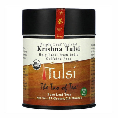 Nature's Answer, Krishna Purple Tulsi Loose Leaf Tin, 2 Oz The Tao Of Tea