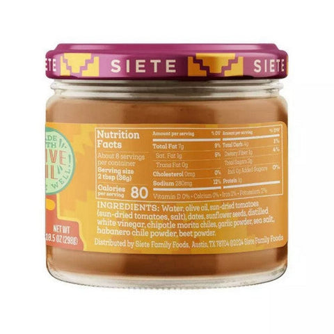 Siete, Taqueria Style Salsa Soleada, 10.5 Oz (Case Of 6) Siete