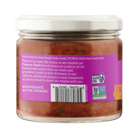Siete, Casera Spicy Salsa Roja, 10.5 Oz (Case Of 6) Siete