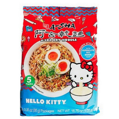 Asha, Hello Kitty Mandarin Noodles Supercute Soy Sauce, 16.75 Oz(Case Of 6) Asha