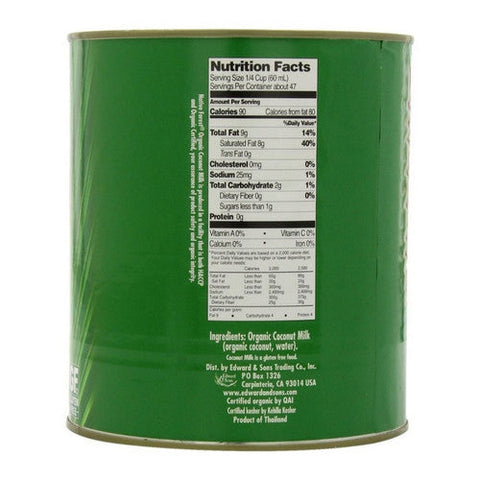Native Forest, Organic Coconut Milk Classic Unsweetened, 3 QT(Case Of 6) Native Forest