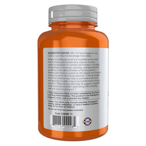 Now Foods, Betaine Powder, 6 Oz Now Foods