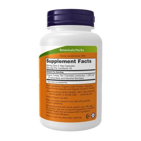Now Foods, Turkey Tail, 500 mg, 90 VegCaps