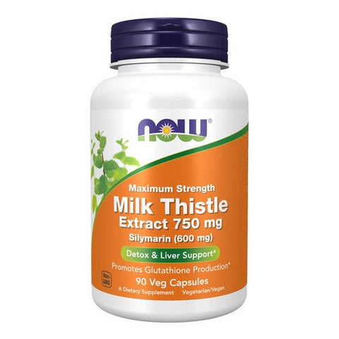 Now Foods, Milk Thistle Extract Maximum Strength Silymarin, 750 Mg, 90 VegCaps