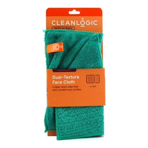 Cleanlogic, Dual Texture Face Cloth, 1 Count Cleanlogic