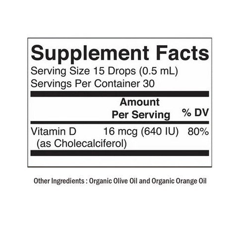 MaryRuth's, Organic Kids Vitamin D3 Liquid Drops, 0.5 Oz MaryRuth's