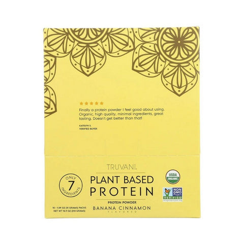 Truvani, Organic Plant Based Protein Banana Cinnamon, 1.09 Oz Truvani