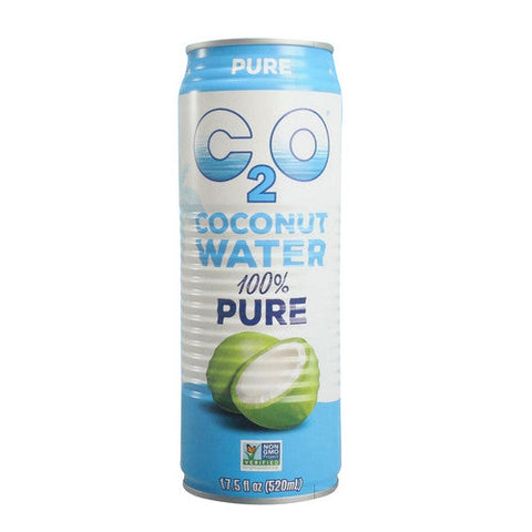 C20 Pure Coconut Water, Pure Coconut Water Hydration Pack, 17.5 Oz X 4 Count (Case Of 6) C20 Pure Coconut Water