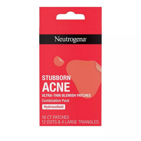 Hydrocolloid Stubborn Acne Ultra Thin Blemish Patches 16 Count (Case Of 6) by Neutrogena