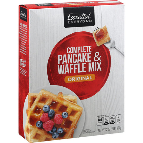 Complete Pancake And Waffle Mix Original 32 Oz (Case Of 12) by Essential Everyday