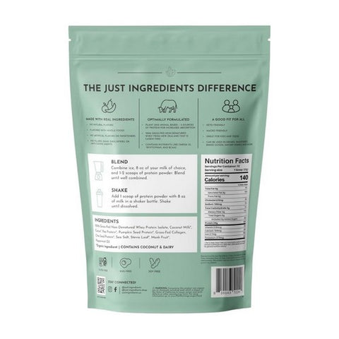 Just Ingredients, Whey Protein Mint Chocolate, 17.42 Oz