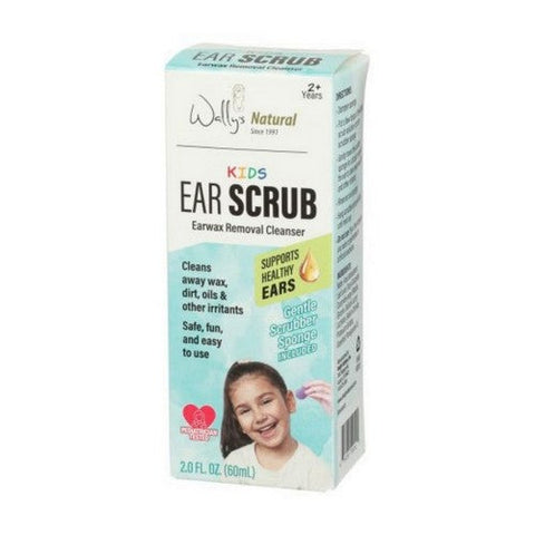 Wallys Natural Products, Kids Ear Scrub, 2 Oz Wallys Natural Products