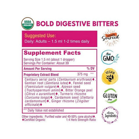 Bold Botanica, Bold Digestive Bitters, 2 Oz