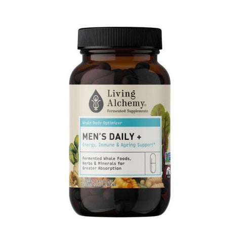 Living Alchemy, Mens Daily Plus Energy Immune And Ageing Support, 60 Vegan Capsules Living Alchemy