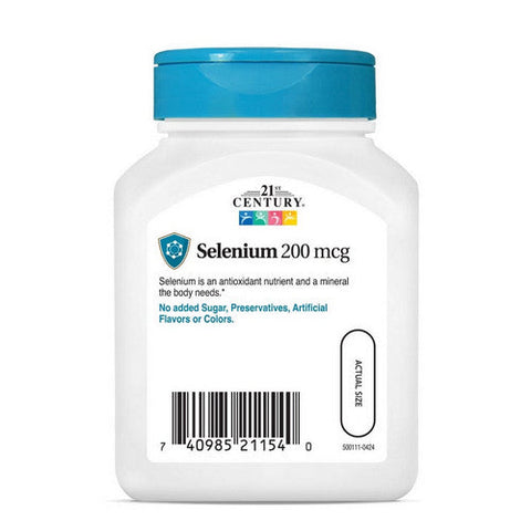 21st Century, Selenium, 200 Mcg, 60 Caps
