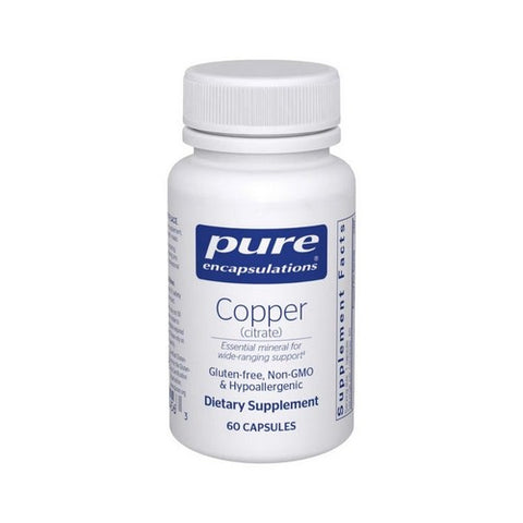 Copper (Citrate) 60 Caps by Pure Encapsulations