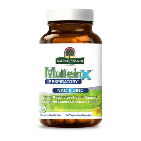 Mullein-X Respiratory NAC And Zinc 90 Vegetarian Capsules by Nature's Answer