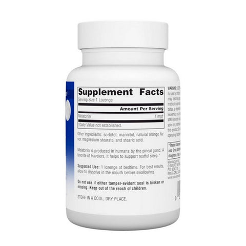 Source Naturals, Sleep Science Melatonin Orange, 1 Mg, Sublingual Orange 200 Tabs Source Naturals