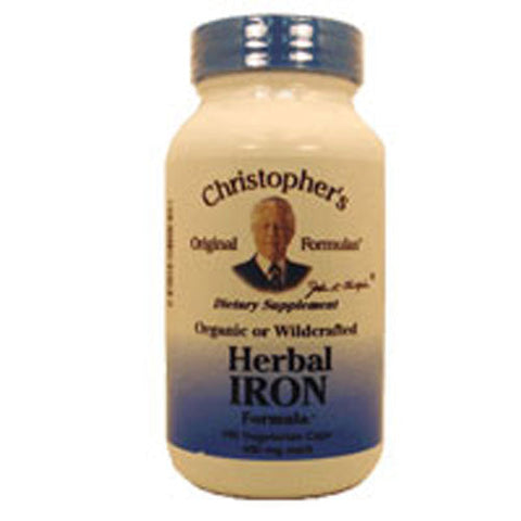 Dr. Christophers Formulas, Herbal Iron, 100 Vegicaps Dr. Christophers Formulas