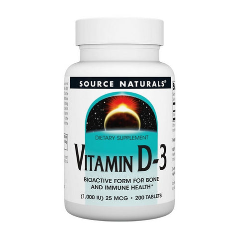 Vitamin D 200 Tabs by Source Naturals