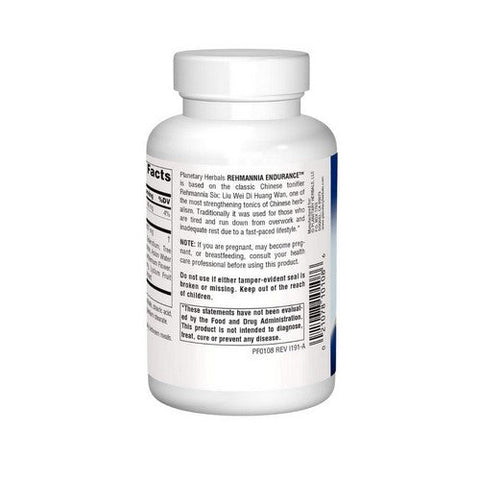 Planetary Herbals, Rehmannia Endurance, 637 Mg, 150 Tabs Planetary Herbals