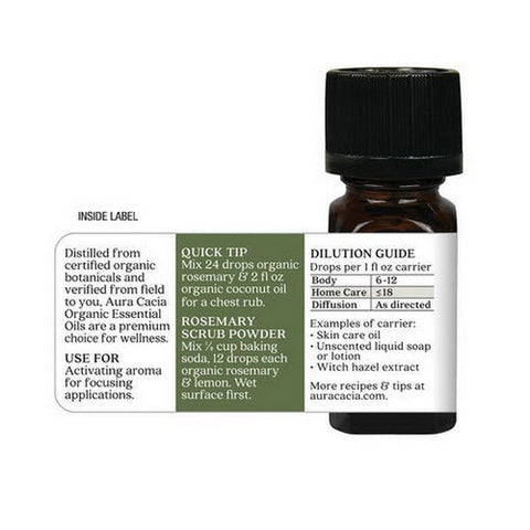 Aura Cacia, Essential Oil, Rosemary 0.25 oz Aura Cacia