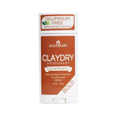 Zion Health, Clay Dry Deodorant, Citrus Blossom 2.5 oz Zion Health