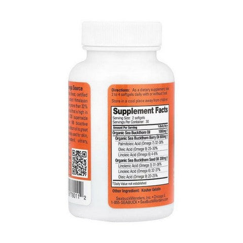 Seabuck Wonders, Omega-7 Complete, 60 Softgels Seabuck Wonders