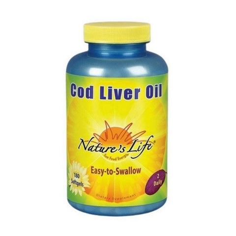 Cod Liver Oil 180 Softgels by Nature's Life