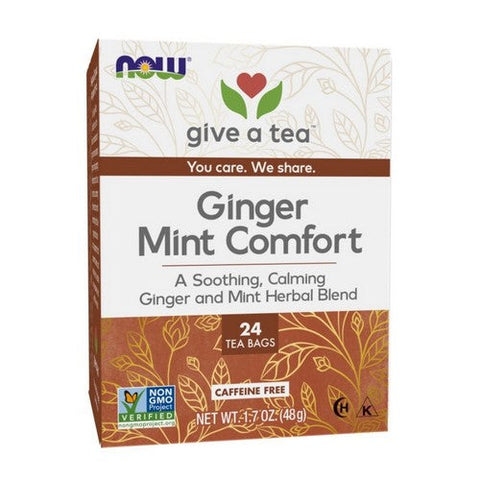 Now Foods, Ginger Mint Comfort Tea, 24 bags Now Foods