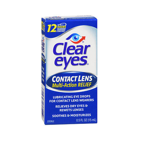 Clear Eyes, Complete For Contact Lens Relief Lubricant Eye Drops, 0.5 Oz Clear Eyes